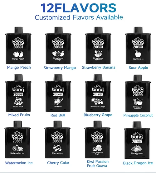 Bang Refillable Vape 20000 Puffs Disposable