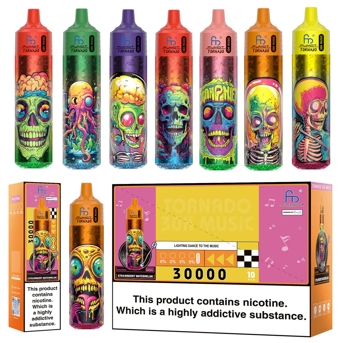 Fumot RandM Tornado 30000은 무엇입니까? 30,000 Puff Music Vape에 대한 심층 분석
