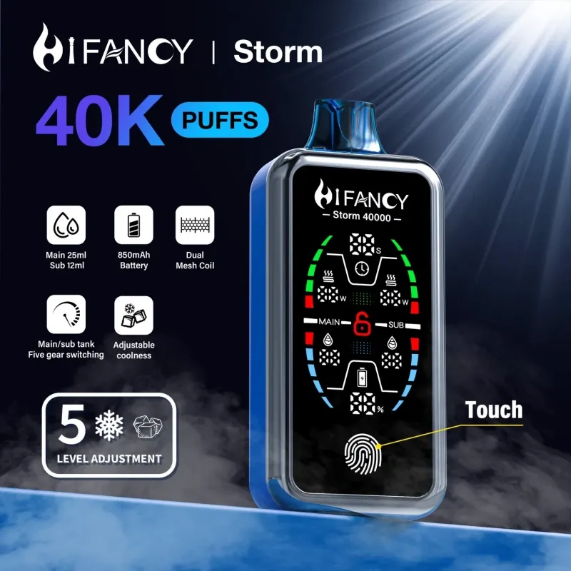 Hifancy 40000 퍼프 40k Storm 일회용 Vape