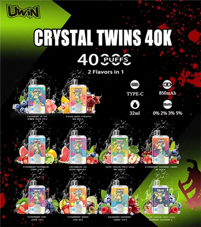 Uwin Twins Crystal 40000 퍼프 일회용 vape